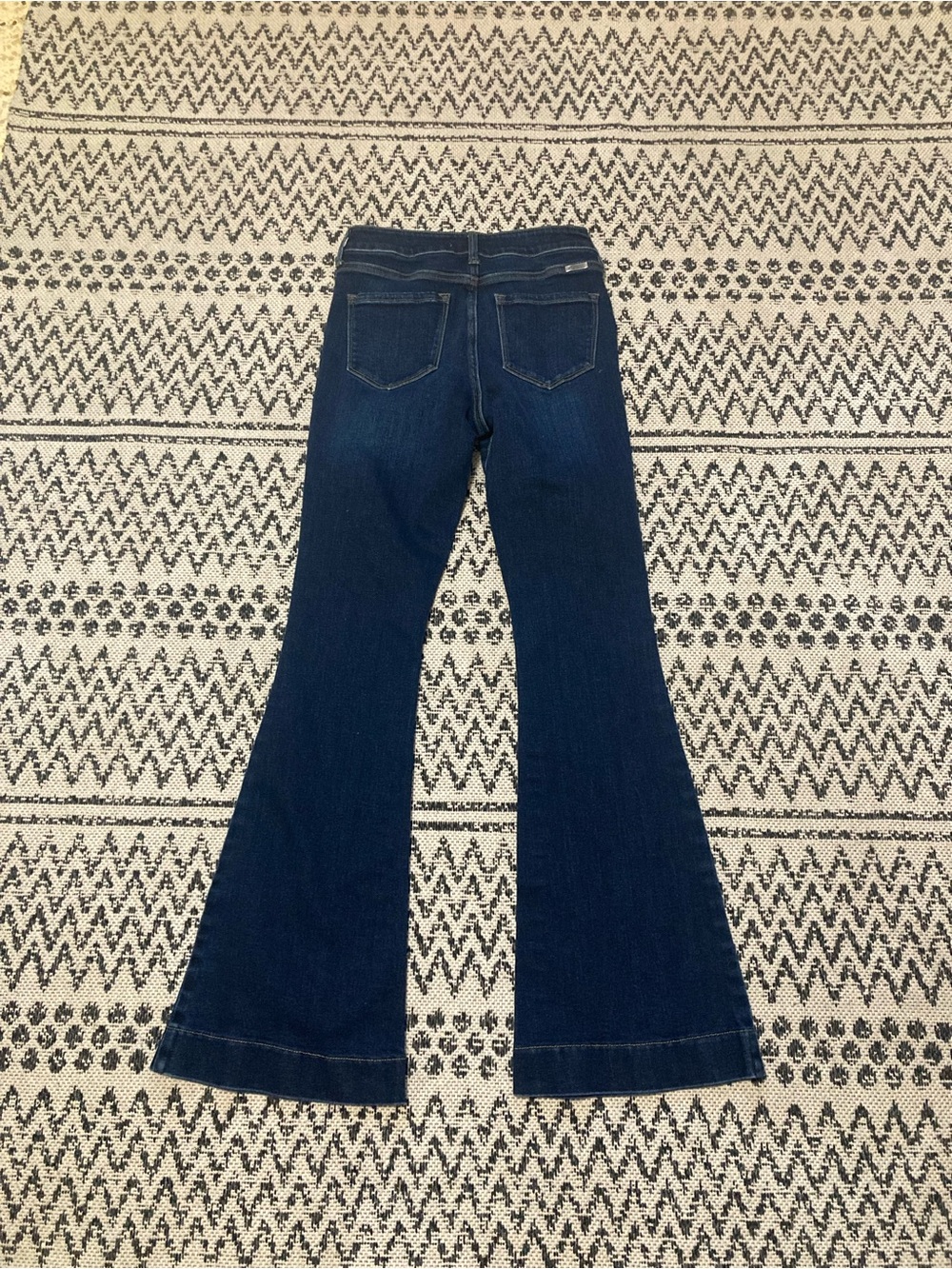 Women’s Dark Blue Flared Jeans - Picture 2 of 11